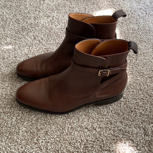 Sid Mashburn Brown Leather Jodhpur Boots - Picture 2 of 5
